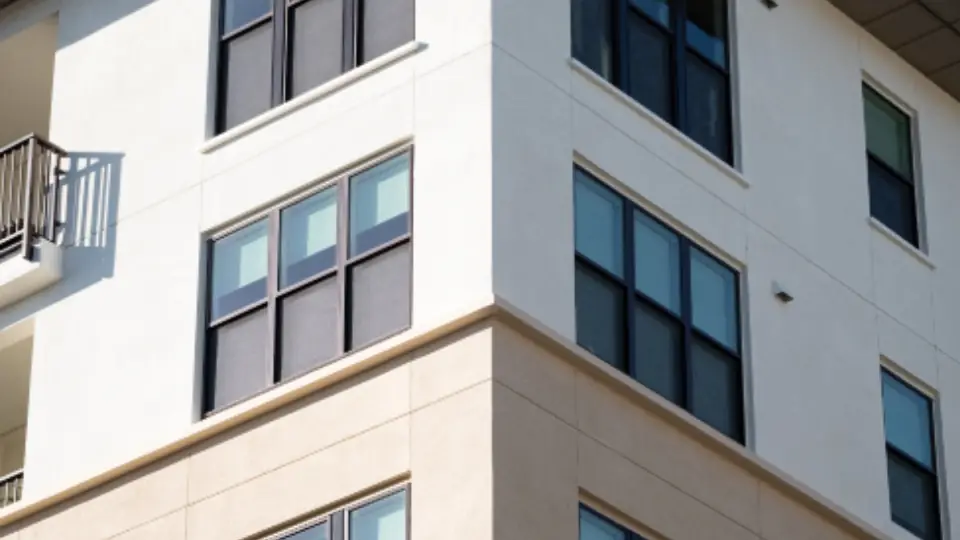 Windows of an apartment building